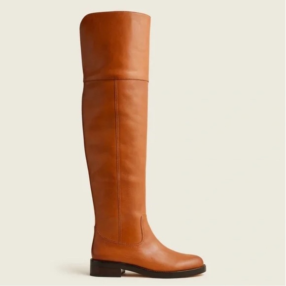 J. Crew Leather Over-the-Knee Riding Boots - Picture 3 of 4